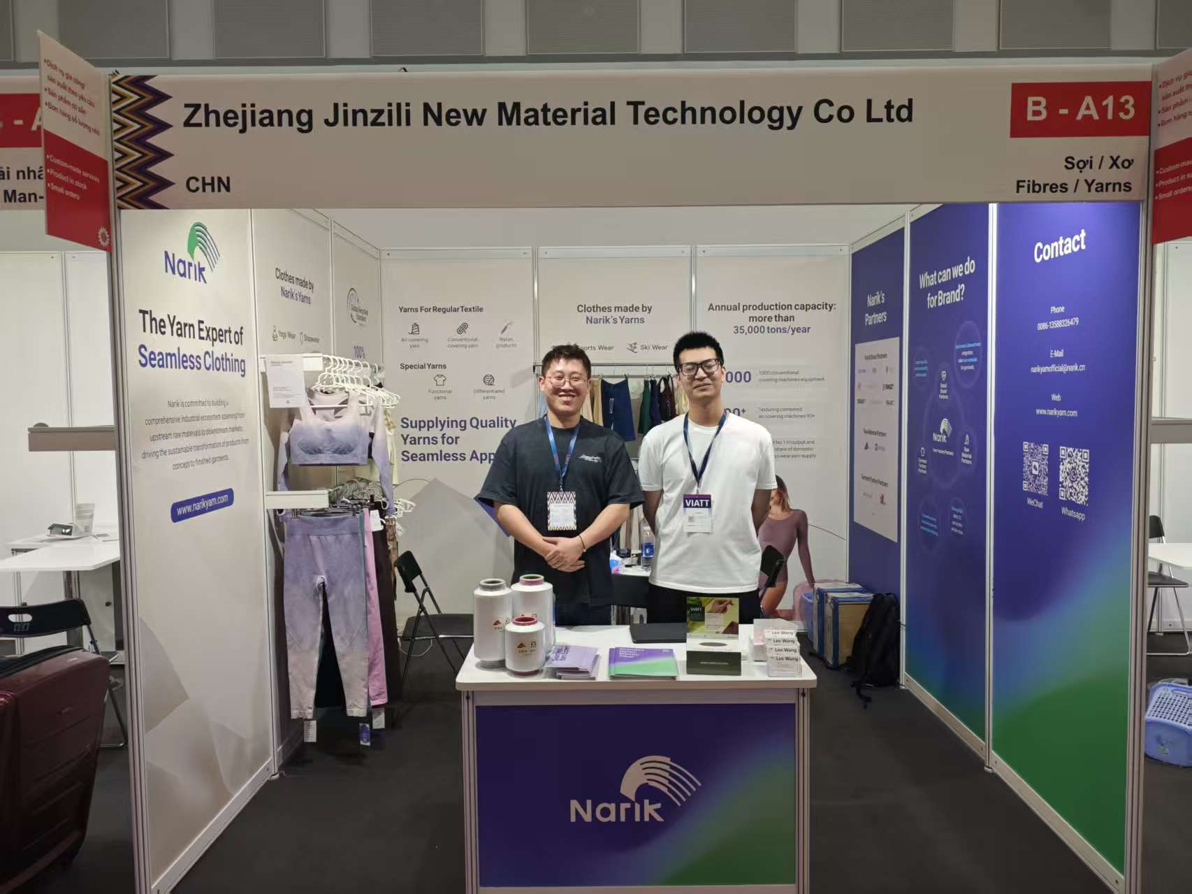 Ra mắt tại VIATT 2026｜Narik cam kết sâu sắc với thị trường dệt may Đông Nam Á với lõi sợi tráng nylon-Spandex